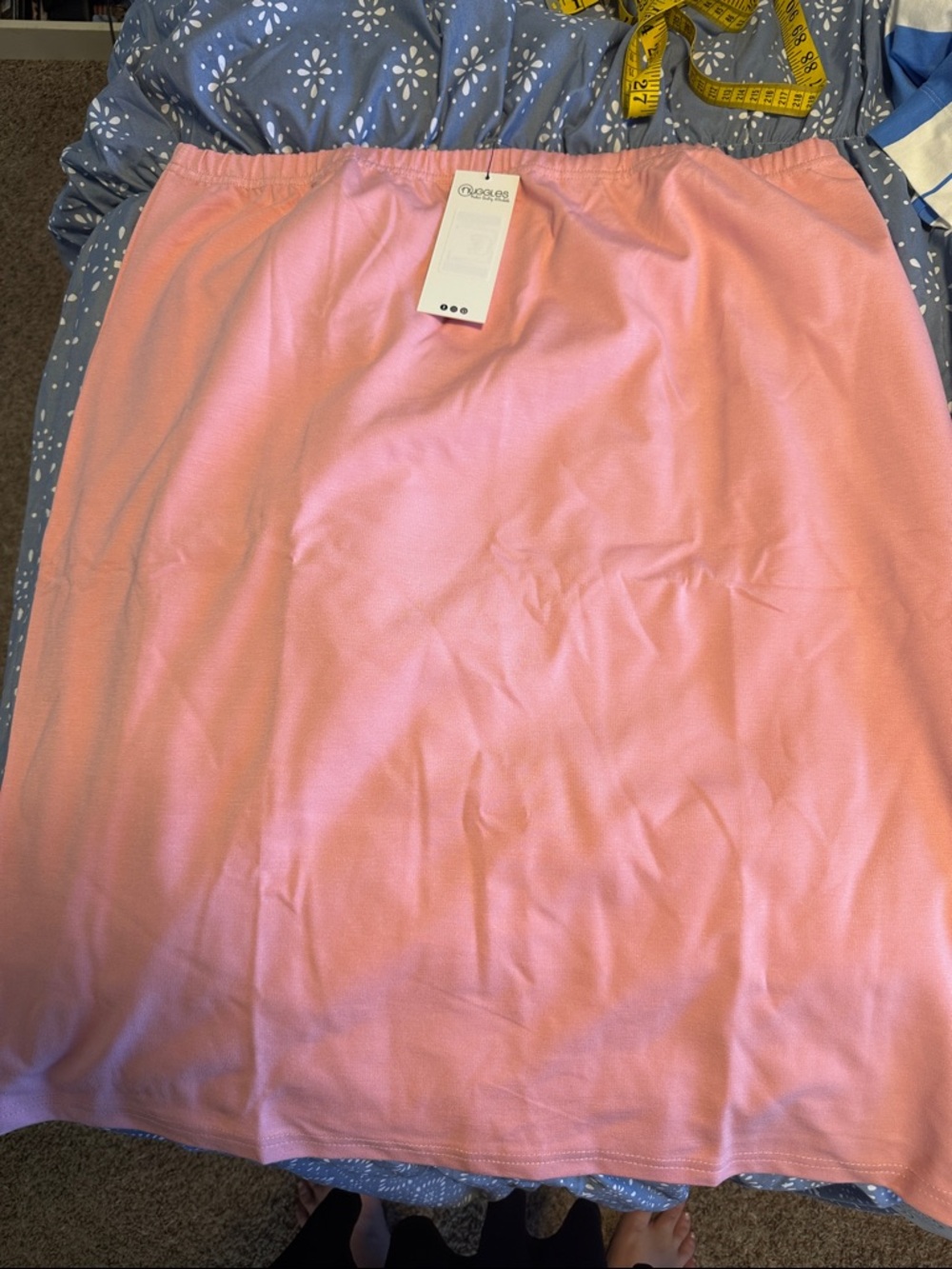 Soft Pink Women's Elastic Waist Skirt